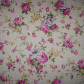 Crafts Toys Home Textiles White Peony Printing Fabric